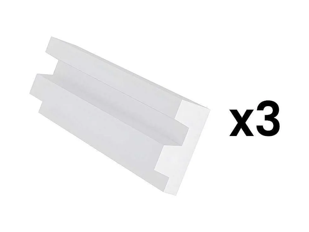 Set Van 3 Plinten Van Polystyreen L290 X H5 Cm Wit - Ardeo-Vente-unique