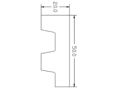 Set Van 3 Plinten Van Polystyreen L290 X H5 Cm Wit - Ardeo-Vente-unique