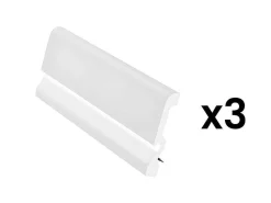 Set Van 3 Plinten Van Polystyreen L290 X H10 Cm Wit - Coreo-Vente-unique Online