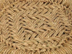 Set Van 2 Ronde Poefs Van Licht Naturelkleurig Rotan Mirtaka-Vente-unique Hot