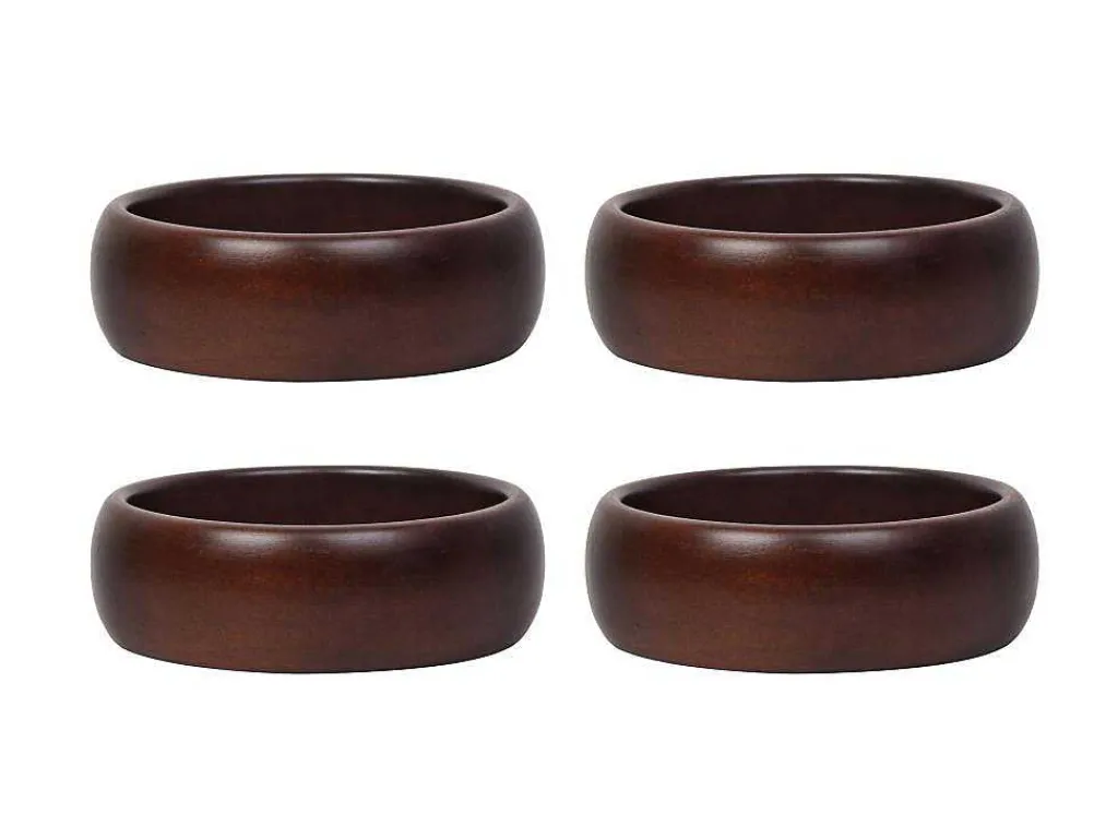 Set Van 4 Schaaltjes - D13 X H4 Cm - Mangohout - Naturel - Valisa-OZAIA Discount
