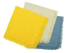Set Van 4 Servetten Met Franje - Katoen - 45 X 45 Cm - Beige - Pola-OZAIA Clearance