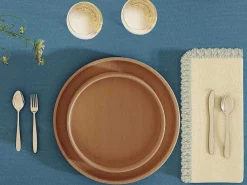 Set Van 4 Servetten Met Franje - Katoen - 45 X 45 Cm - Beige - Pola-OZAIA Clearance