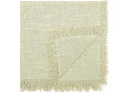 Set Van 4 Servetten Met Franje - Katoen - 45 X 45 Cm - Beige - Pola-OZAIA Clearance
