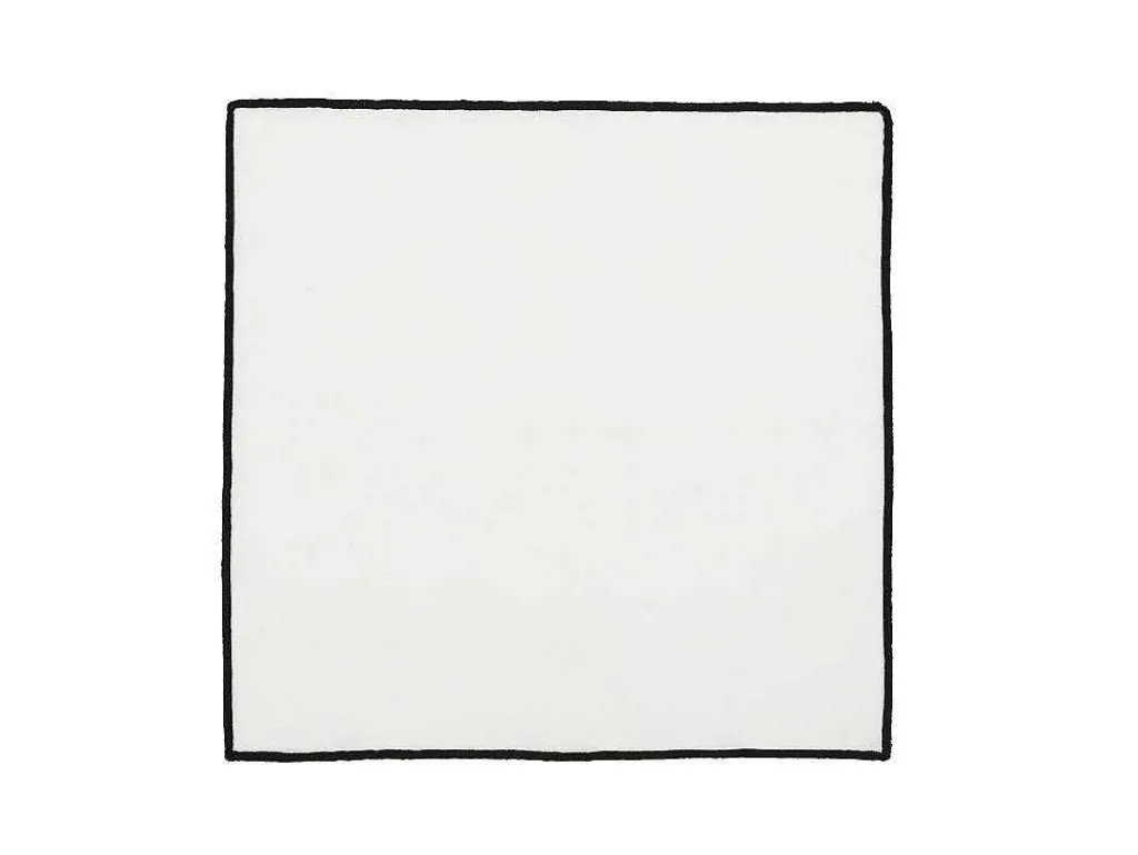 Set Van 4 Servetten Van Katoen En Linnen - 45 X 45 Cm - Gebroken Wit - Borina-OZAIA Hot