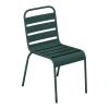 Set Van 2 Stapelbare Metalen Tuinstoelen - Dennengroen - Mirmande Van-MYLIA Sale