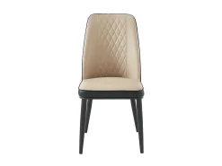 Set Van 2 Stoelen In Kunstleer En Metaal - Beige En Antraciet - Mildura-Vente-unique Hot