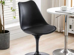 Set Van 2 Stoelen In Polypropeen, Kunstleer En Metaal - Zwart - Xafy-Vente-unique Hot