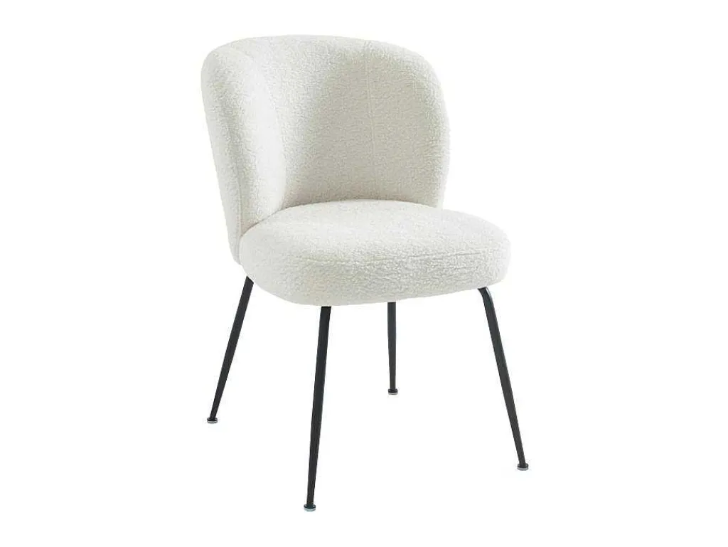 Set Van 2 Stoelen In Ribfluweel En Metaal - Wit - Polpona Van Pascal Morabito-Vente-unique Online