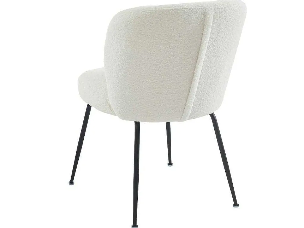 Set Van 2 Stoelen In Ribfluweel En Metaal - Wit - Polpona Van Pascal Morabito-Vente-unique Online