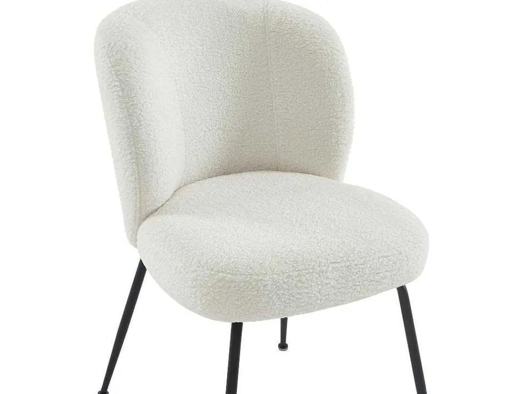 Set Van 2 Stoelen In Ribfluweel En Metaal - Wit - Polpona Van Pascal Morabito-Vente-unique Online