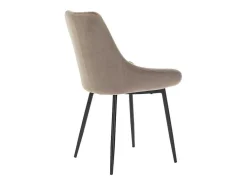 Set Van 2 Stoelen Masurie - Fluweel - Taupe-Vente-unique Clearance