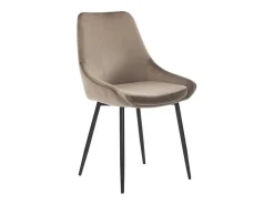Set Van 2 Stoelen Masurie - Fluweel - Taupe-Vente-unique Clearance