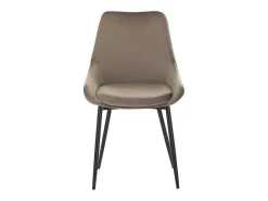 Set Van 2 Stoelen Masurie - Fluweel - Taupe-Vente-unique Clearance