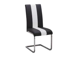 Set Van 4 Stoelen Trinity Van Kunstleer - Zwart En Wit - Van Pascal Morabito-Vente-unique Best