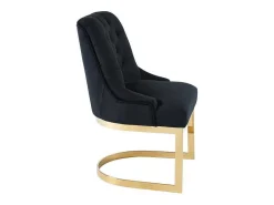 Set Van 6 Stoelen Van Velours En Goudkleurig Roestvrij Staal - Zwart - Porilaso Van-PASCAL MORABITO Discount