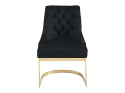 Set Van 6 Stoelen Van Velours En Goudkleurig Roestvrij Staal - Zwart - Porilaso Van-PASCAL MORABITO Discount