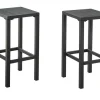 Set Van 2 Tuinbarkrukken Van Aluminium - Antraciet - Walpole Van-MYLIA Hot