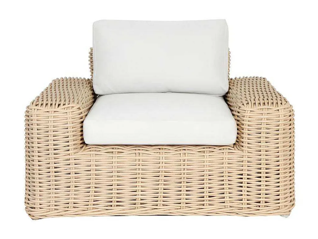 Set Van 2 Tuinstoelen Obidos Van Gevlochten Hars-MYLIA Discount