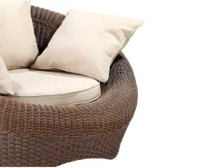 Set Van 2 Tuinstoelen Van Karamelkleurig Gevlochten Hars - Whiteheaven-MYLIA Outlet