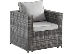 Set Van 2 Tuinstoelen Van Geweven Hars - Grijs - Anori-MYLIA Online
