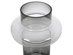 Set Van 2 Vazen Van Getint Glas - D25 X H30 Cm - Glas - Gerookt Grijs - Valoit-OZAIA New