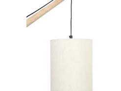 Set Van 2 Wandlampen Met Scandinavische Stijl - D35 X H48 Cm - Hout En Stof - Naturel En Beige - Paliana-OZAIA Clearance