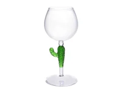 Set Van 4 Wijnglazen Met Cactusvoet - Transparant En Groen - O8,5 X H19,5 Cm - Gellif-OZAIA Best