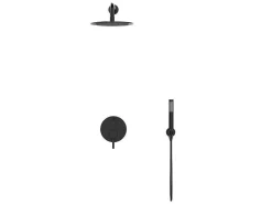 Set Van Inbouwdouche Met Mechanische Mengkraan - Mat Zwart - Tamise-Shower & Design Outlet