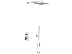 Set Van Inbouwdouche Met Mechanische Mengkraan - Geborsteld Nikkelkleurig - Tocantis-Shower & Design Sale