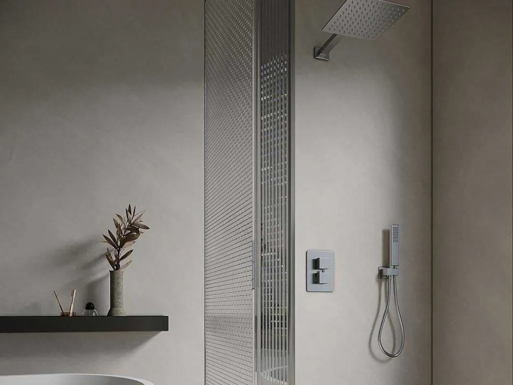 Set Van Inbouwdouche Met Mechanische Mengkraan - Geborsteld Nikkelkleurig - Tocantis-Shower & Design Sale