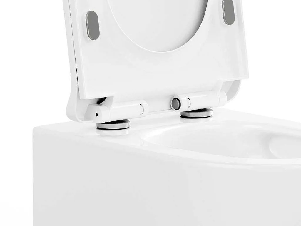 Set Voor Glanzend Witte Hang-Wc Met Voorwandsysteem En Bedieningsplaat - Javoine-Vente-unique Online