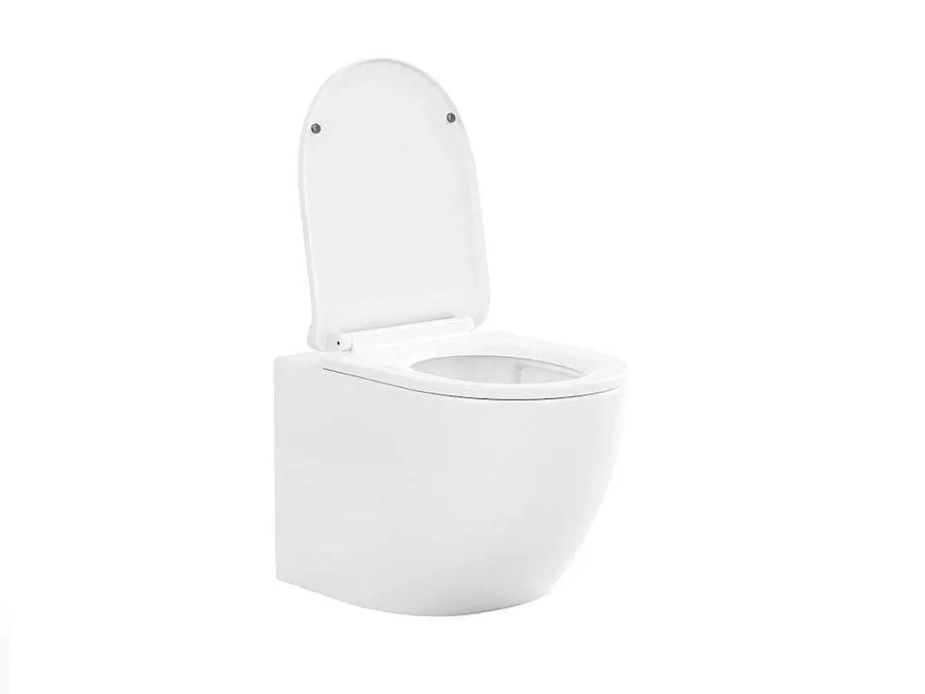 Set Voor Glanzend Witte Hang-Wc Met Voorwandsysteem En Bedieningsplaat - Javoine-Vente-unique Online