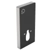 Set Voor Hang-Wc Met Decoratief Voorwandsysteem - Glanzend Zwart - Javoine-Vente-unique Clearance
