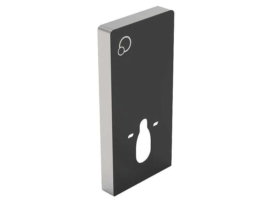 Set Voor Hang-Wc Met Decoratief Voorwandsysteem - Glanzend Zwart - Javoine-Vente-unique Clearance