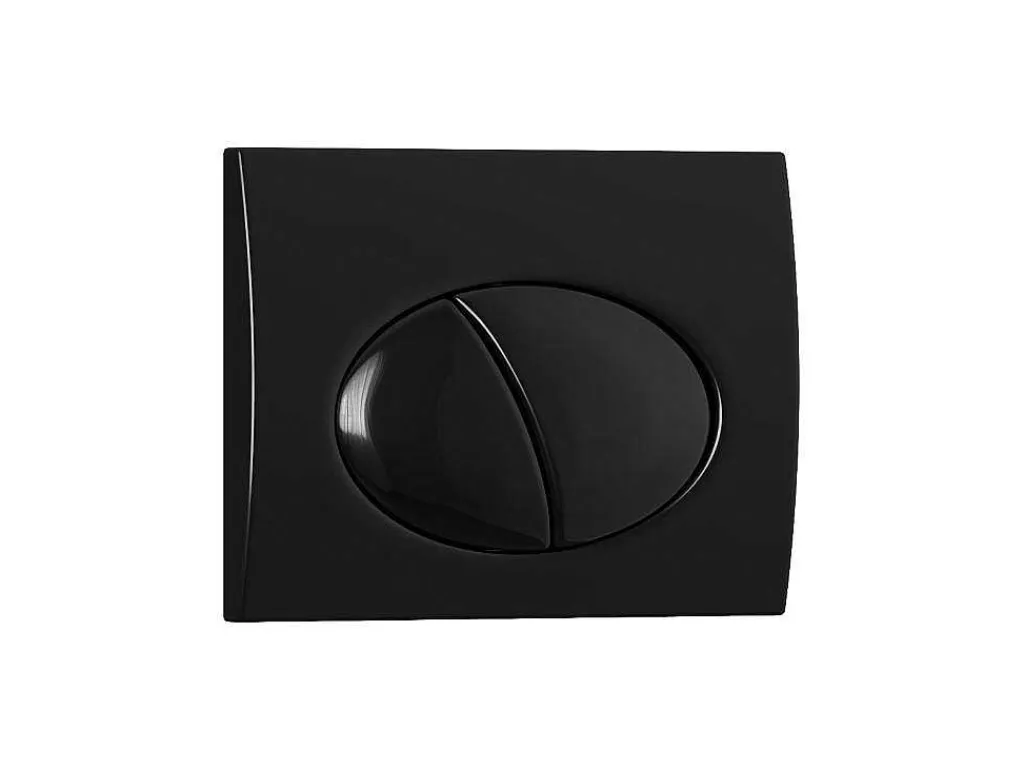 Set Voor Hang-Wc Van Glanzend Zwart Keramiek Met Voorwandsysteem En Ovalen Bedieningsplaat - Clemona-Vente-unique Online