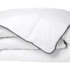 Set Zijdezacht Dekbed 220 X 240 Cm + 2 Hoofdkussens 60 X 60 Cm - Wit - Biesya-DREAMEA Clearance
