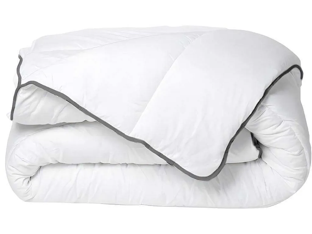 Set Zijdezacht Dekbed 200 X 200 Cm + 2 Hoofdkussens 60 X 60 Cm - Wit - Biesya-DREAMEA Hot