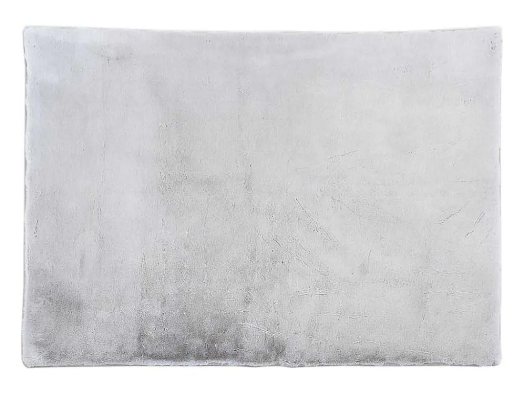 Shaggy Hoogpolig Vloerkleed Met Bontlook - 160 X 230 Cm - Grijs - Bunny-OZAIA Clearance