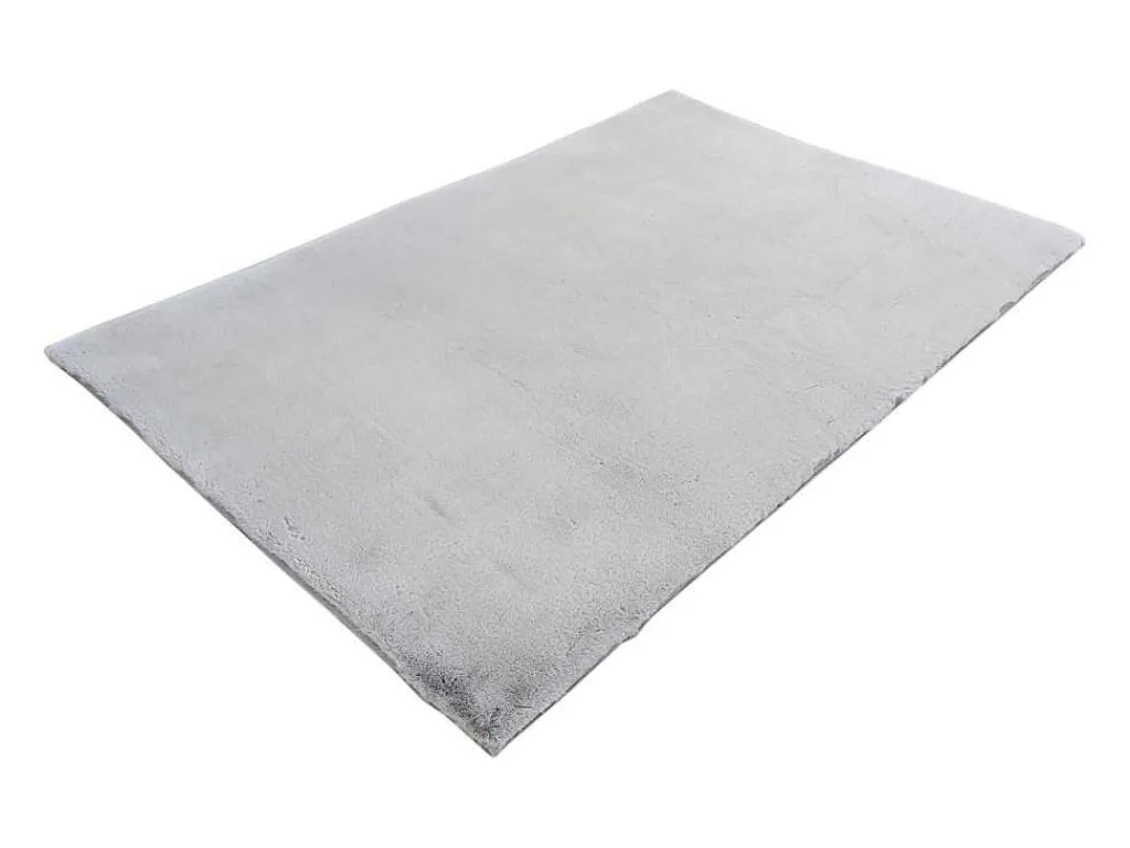 Shaggy Hoogpolig Vloerkleed Met Bontlook - 160 X 230 Cm - Grijs - Bunny-OZAIA Clearance