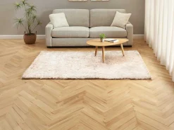 Shaggy Langpolig, Zacht Vloerkleed - 140 X 200 Cm - Beige - Dolce-OZAIA New