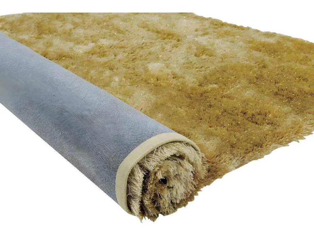 Shaggy Tapijt Glitter - 160 X 230 Cm - Goudkleurig-OZAIA Sale