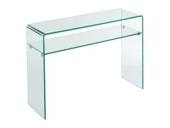Sidetable - 1 Nis - Gehard Glas - Transparant - Stileos-Vente-unique Outlet