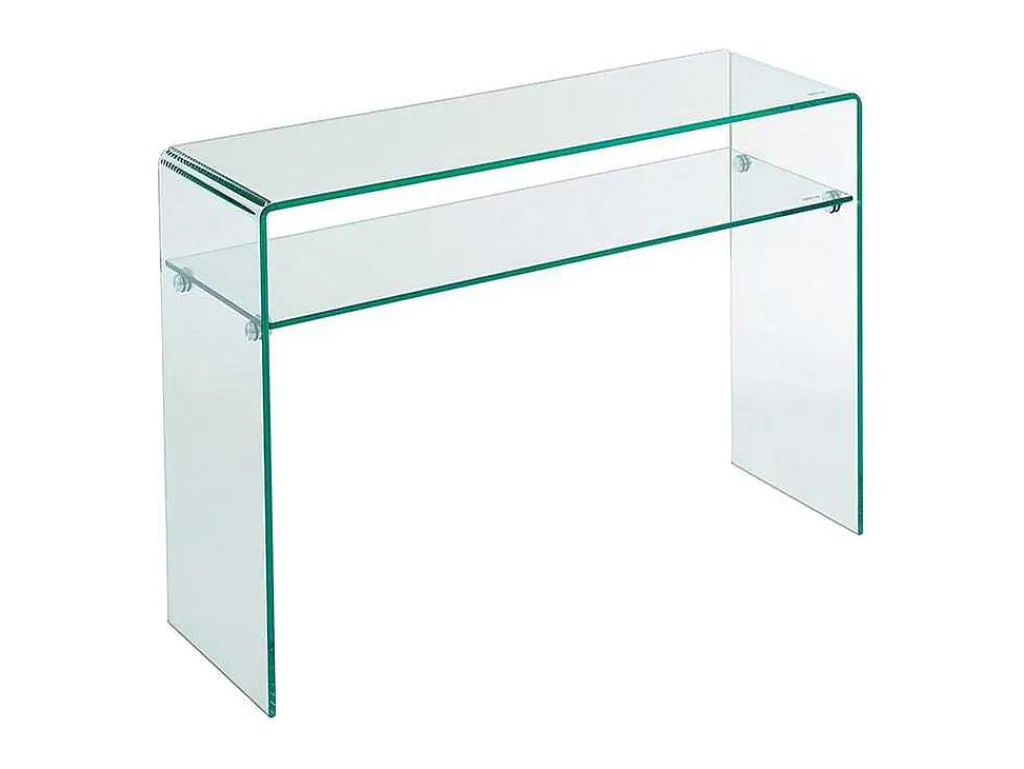 Sidetable - 1 Nis - Gehard Glas - Transparant - Stileos-Vente-unique Outlet