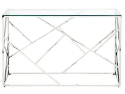 Sidetable Athena - Gehard Glas En Staal - Chroomkleurig - Van-PASCAL MORABITO Sale