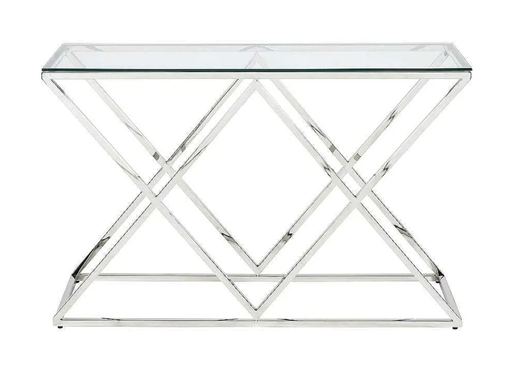 Sidetable Charlotte - Gehard Glas En Staal - Chroomkleurig - Van-PASCAL MORABITO Hot