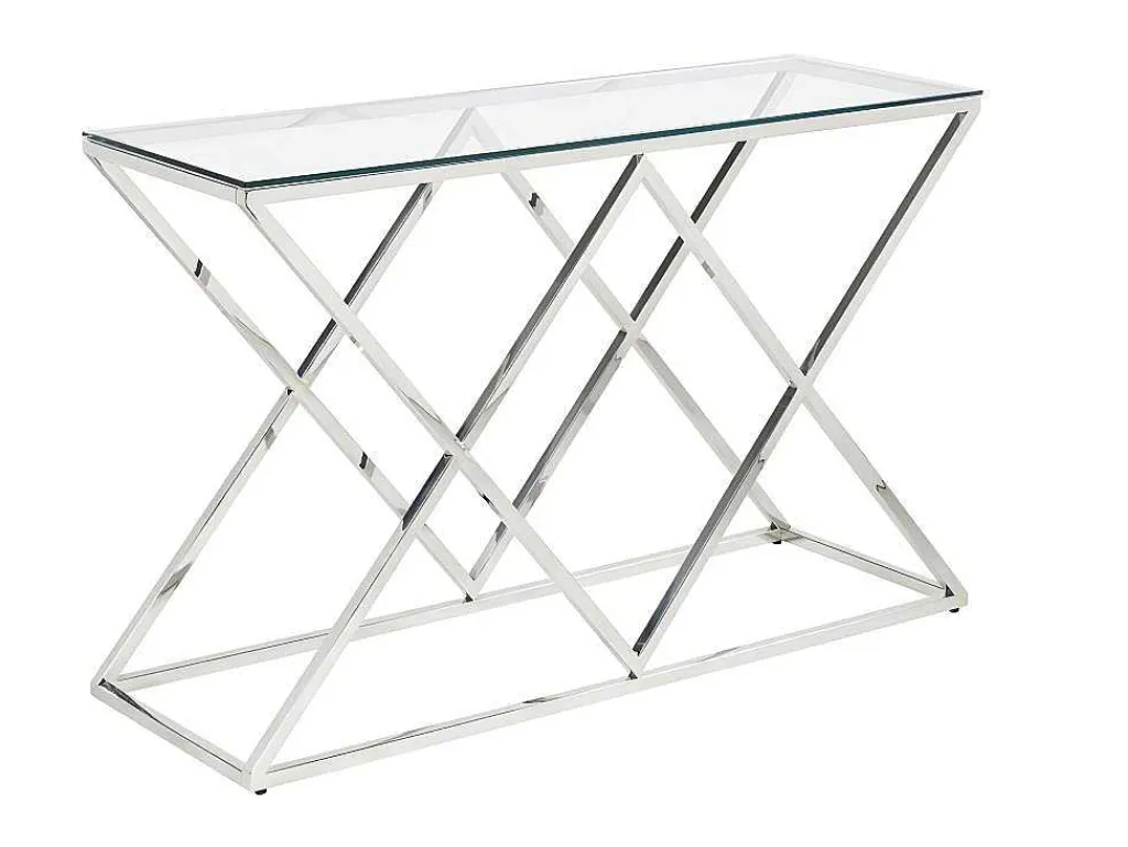 Sidetable Charlotte - Gehard Glas En Staal - Chroomkleurig - Van-PASCAL MORABITO Hot