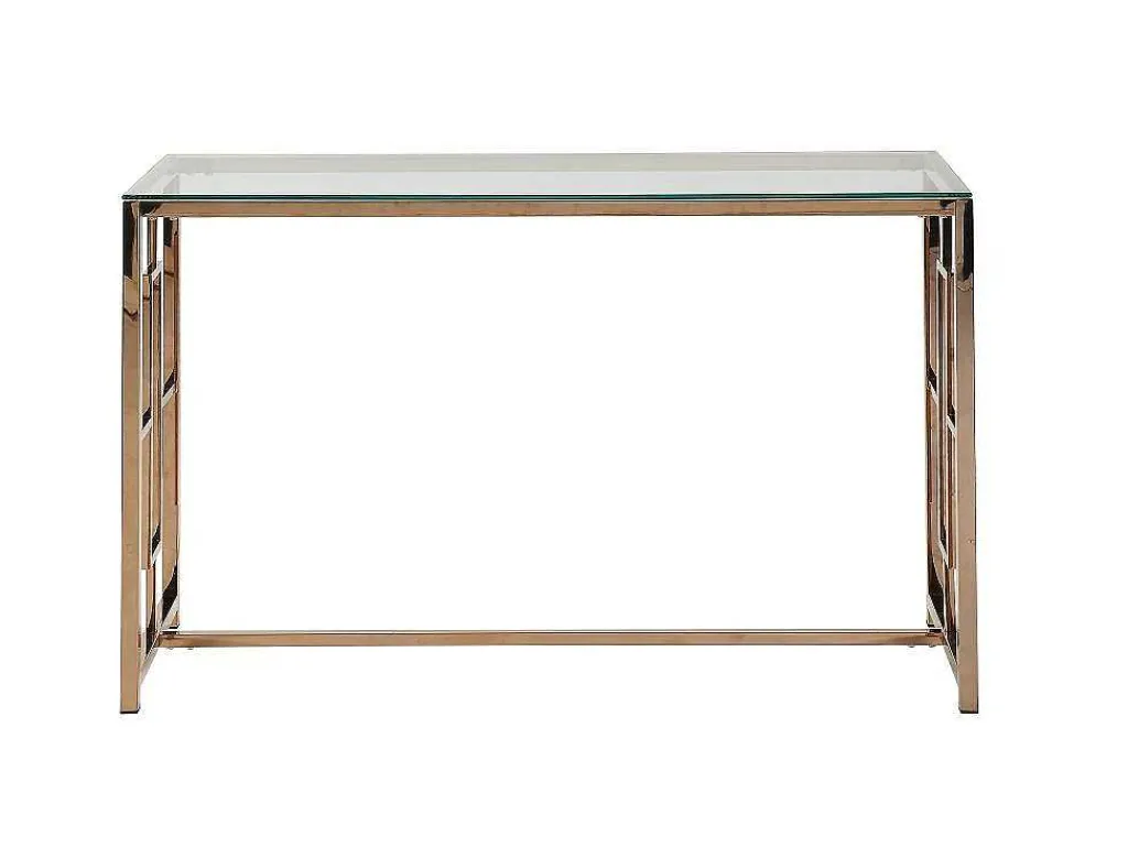 Sidetable Clotilde - Gehard Glas En Staal - Koperkleurig - Van-PASCAL MORABITO Outlet
