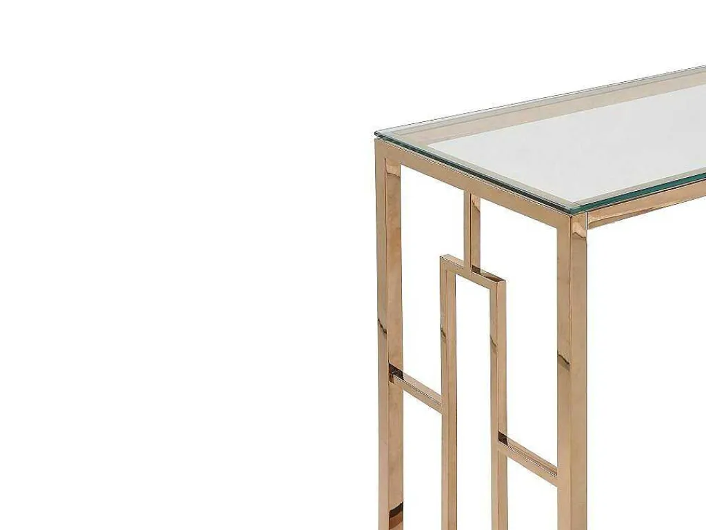 Sidetable Clotilde - Gehard Glas En Staal - Koperkleurig - Van-PASCAL MORABITO Outlet
