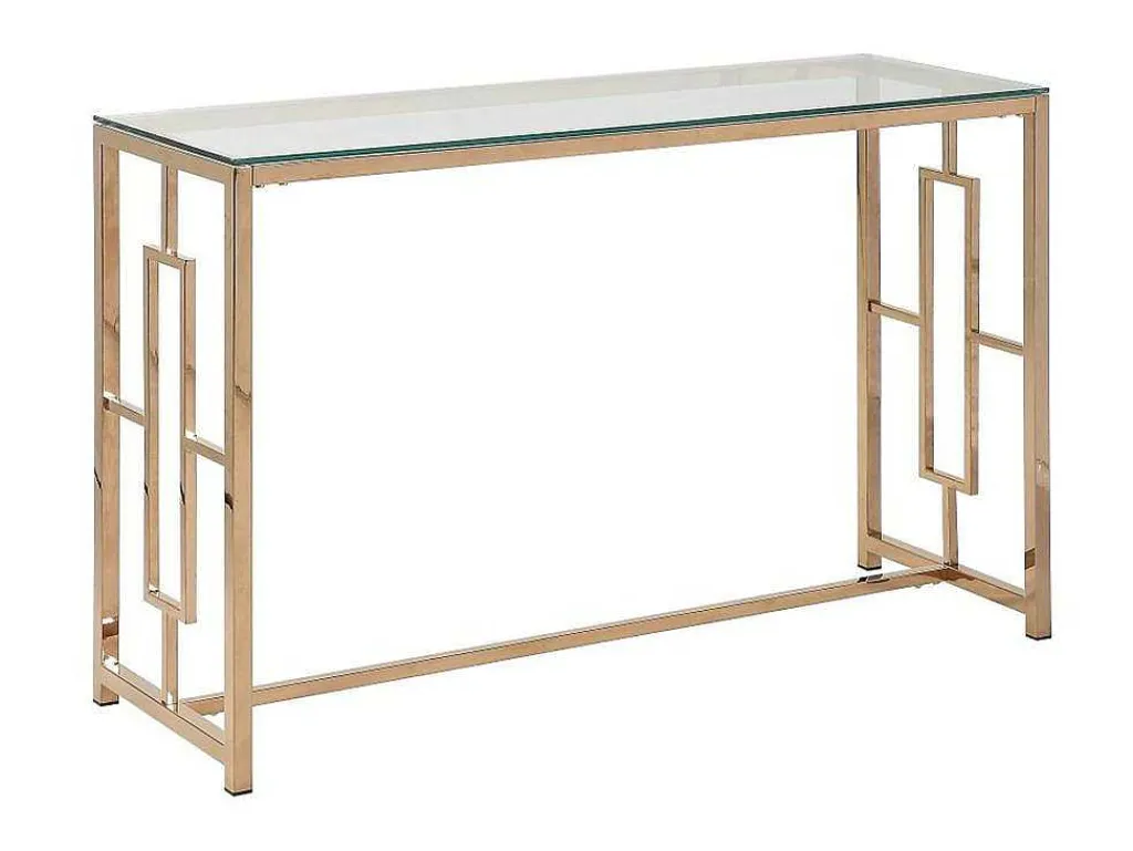 Sidetable Clotilde - Gehard Glas En Staal - Koperkleurig - Van-PASCAL MORABITO Outlet